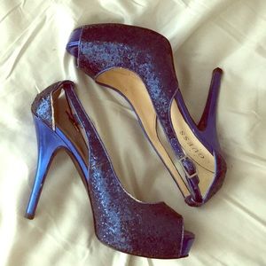 GUESS Blue Glitter Pumps